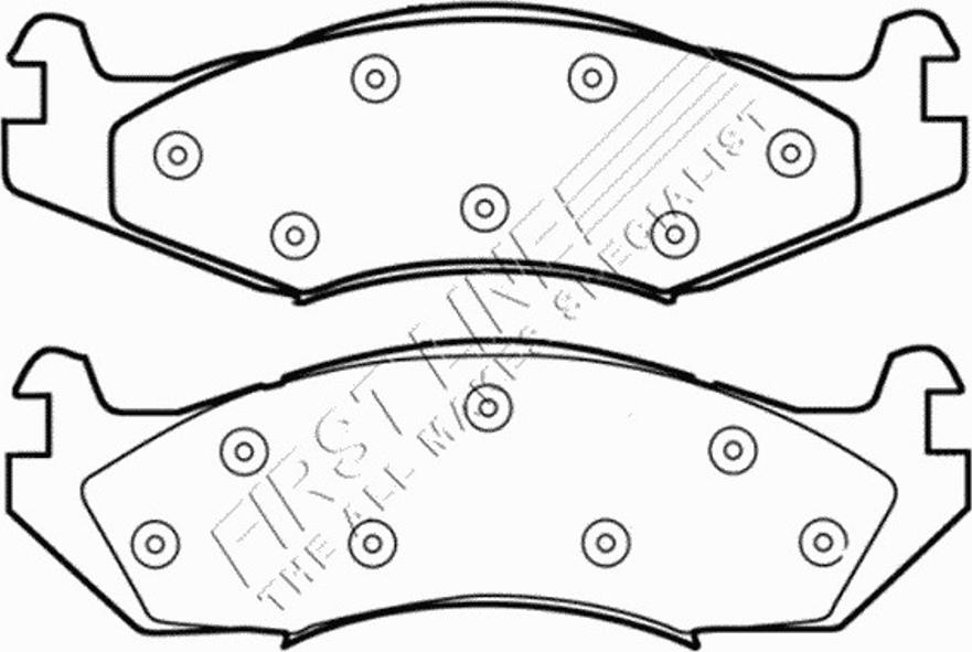 First Line FBP1575 - Bremžu uzliku kompl., Disku bremzes autodraugiem.lv