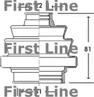 First Line FCB2400 - Putekļusargs, Piedziņas vārpsta autodraugiem.lv