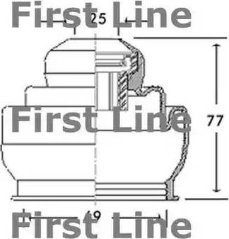 First Line FCB2633 - Putekļusargs, Piedziņas vārpsta autodraugiem.lv