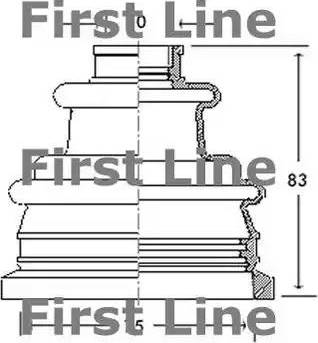 First Line FCB2089 - Putekļusargs, Piedziņas vārpsta autodraugiem.lv