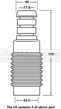 First Line FPK7069 - Gājiena ierobežotājs, Atsperojums autodraugiem.lv
