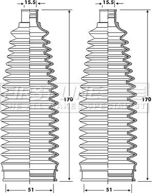 First Line FSG3418 - Putekļusargu komplekts, Stūres iekārta autodraugiem.lv