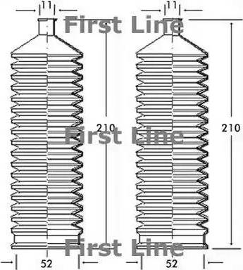First Line FSG3095 - Putekļusargu komplekts, Stūres iekārta autodraugiem.lv