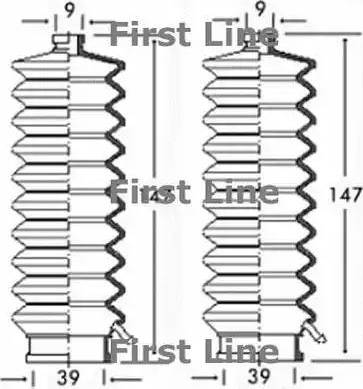 First Line FSG3140 - Putekļusargu komplekts, Stūres iekārta autodraugiem.lv