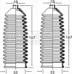 First Line FSG3177 - Putekļusargu komplekts, Stūres iekārta autodraugiem.lv