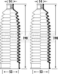 First Line FSG3362 - Putekļusargu komplekts, Stūres iekārta autodraugiem.lv