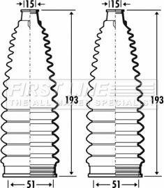 First Line FSG3370 - Putekļusargu komplekts, Stūres iekārta autodraugiem.lv