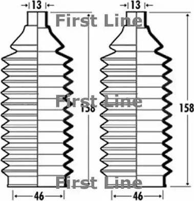 First Line FSG3372 - Putekļusargu komplekts, Stūres iekārta autodraugiem.lv