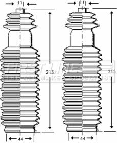 First Line FSG3200 - Putekļusargu komplekts, Stūres iekārta autodraugiem.lv