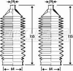First Line FSG3284 - Putekļusargu komplekts, Stūres iekārta autodraugiem.lv