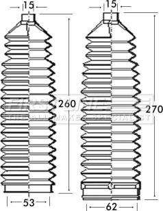First Line FSG3228 - Putekļusargu komplekts, Stūres iekārta autodraugiem.lv