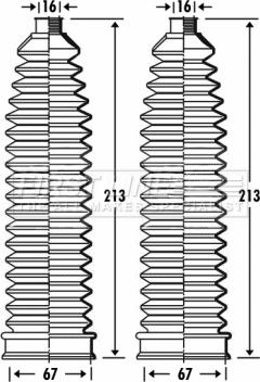 First Line FSG3279 - Putekļusargu komplekts, Stūres iekārta autodraugiem.lv