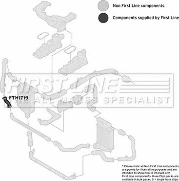 First Line FTH1719 - Pūtes sistēmas gaisa caurule autodraugiem.lv