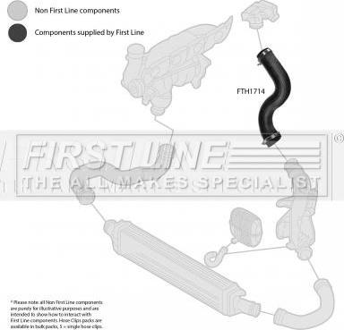First Line FTH1714 - Pūtes sistēmas gaisa caurule autodraugiem.lv