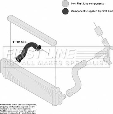 First Line FTH1725 - Pūtes sistēmas gaisa caurule autodraugiem.lv