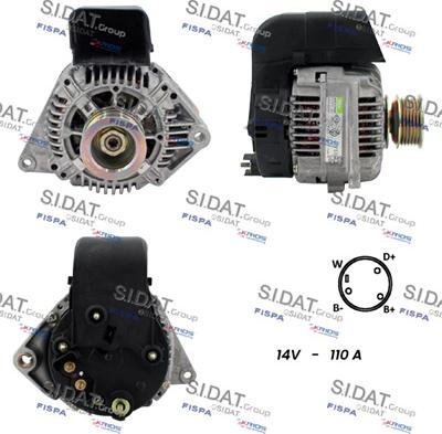 Fispa A12VA1241 - Ģenerators autodraugiem.lv