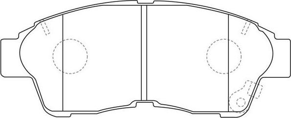 FIT FP0562 - Bremžu uzliku kompl., Disku bremzes autodraugiem.lv