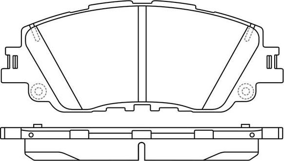 Sangsin Brake GP4275 - Bremžu uzliku kompl., Disku bremzes autodraugiem.lv