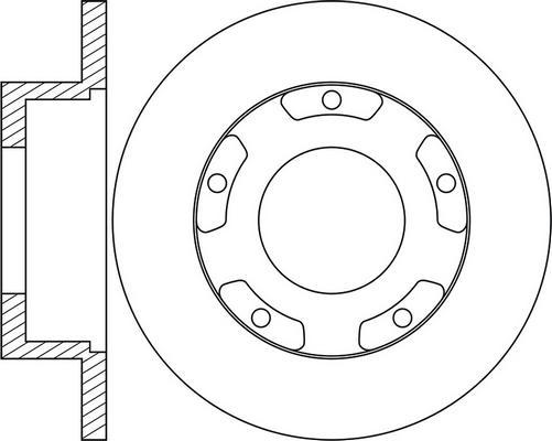 DJ Parts BD2590 - Bremžu diski autodraugiem.lv