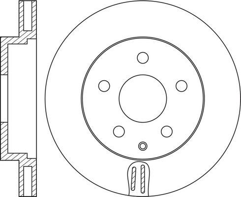 DJ Parts BD2852 - Bremžu diski autodraugiem.lv