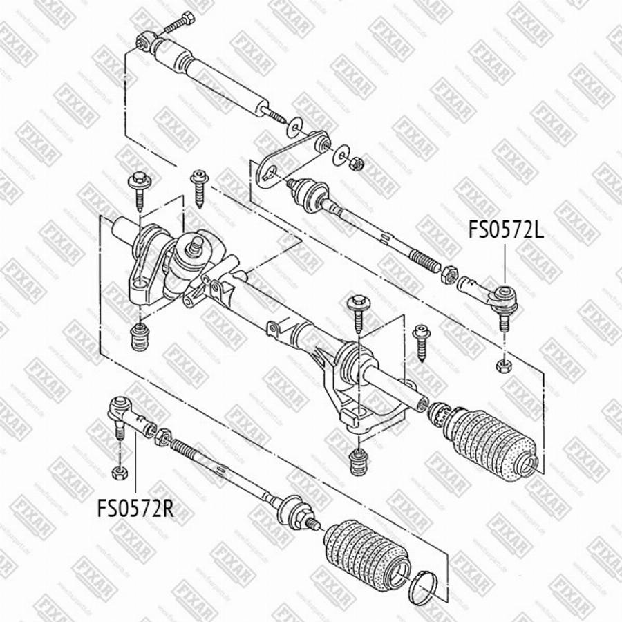 Fixar FS0572R - Stūres šķērsstiepņa uzgalis autodraugiem.lv