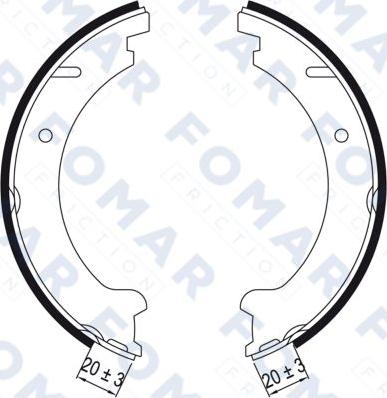 FOMAR Friction FO 9039 - Bremžu loku komplekts autodraugiem.lv