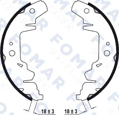 FOMAR Friction FO 9032 - Bremžu loku komplekts autodraugiem.lv