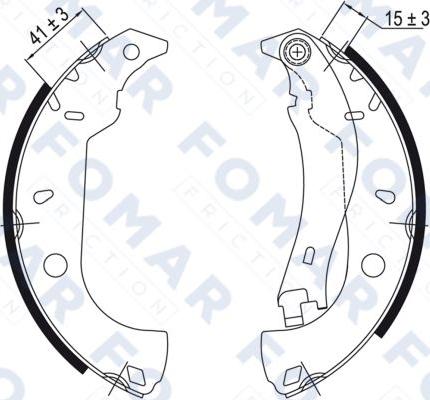 FOMAR Friction FO 0458 - Bremžu loku komplekts autodraugiem.lv