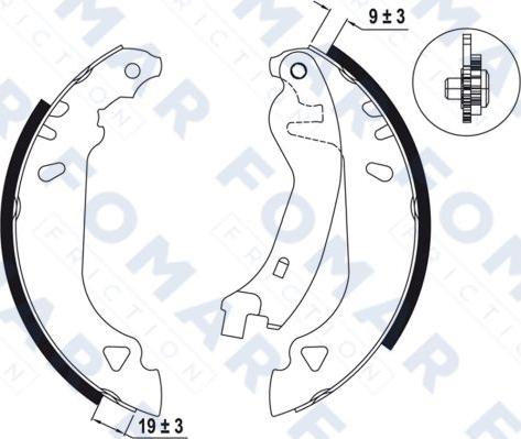 FOMAR Friction FO 0457 - Bremžu loku komplekts autodraugiem.lv