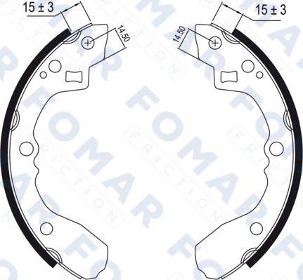 FOMAR Friction FO 0464 - Bremžu loku komplekts autodraugiem.lv