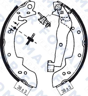 FOMAR Friction FO 0400 - Bremžu loku komplekts autodraugiem.lv