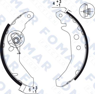 FOMAR Friction FO 0501 - Bremžu loku komplekts autodraugiem.lv