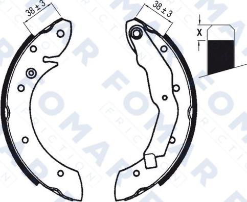 FOMAR Friction FO 0579 - Bremžu loku komplekts autodraugiem.lv