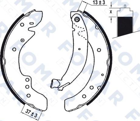 FOMAR Friction FO 0619 - Bremžu loku komplekts autodraugiem.lv