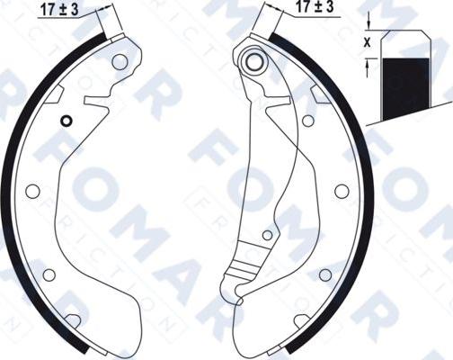 FOMAR Friction FO 0635 - Bremžu loku komplekts autodraugiem.lv