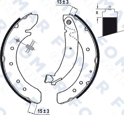 FOMAR Friction FO 0620 - Bremžu loku komplekts autodraugiem.lv