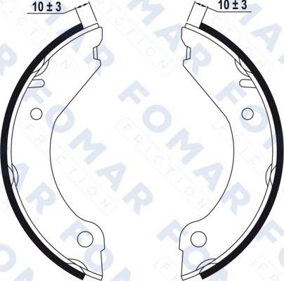 FOMAR Friction FO 0314 - Bremžu loku komplekts autodraugiem.lv