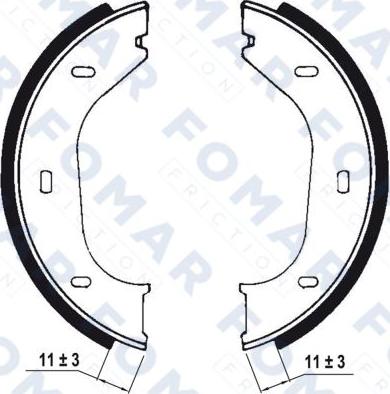 FOMAR Friction FO 0318 - Bremžu loku komplekts autodraugiem.lv