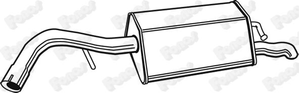 Fonos 619461 - Izplūdes gāzu trokšņa slāpētājs (pēdējais) autodraugiem.lv
