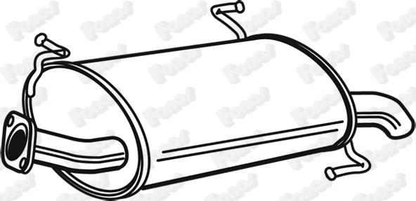 Fonos 614289 - Izplūdes gāzu trokšņa slāpētājs (pēdējais) autodraugiem.lv