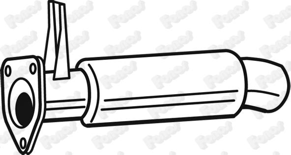 Fonos 612230 - Izplūdes gāzu trokšņa slāpētājs (pēdējais) autodraugiem.lv