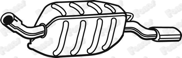 Fonos 617103 - Izplūdes gāzu trokšņa slāpētājs (pēdējais) autodraugiem.lv