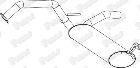 Fonos 25285 - Izplūdes gāzu trokšņa slāpētājs (pēdējais) autodraugiem.lv
