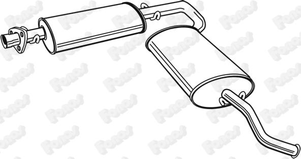Fonos 23647 - Izplūdes gāzu trokšņa slāpētājs (pēdējais) autodraugiem.lv