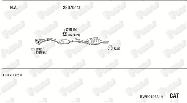 Fonos BWK019334A - Izplūdes gāzu sistēma autodraugiem.lv