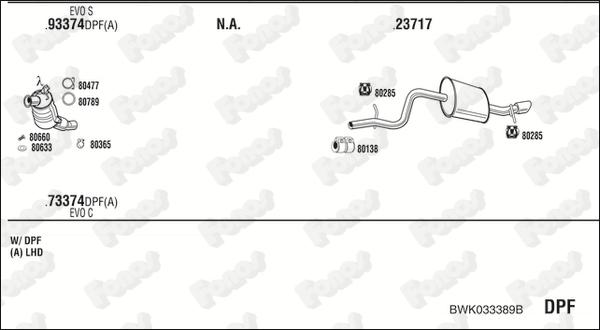 Fonos BWK033389B - Izplūdes gāzu sistēma autodraugiem.lv