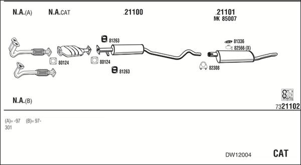 Fonos DW12004 - Izplūdes gāzu sistēma autodraugiem.lv