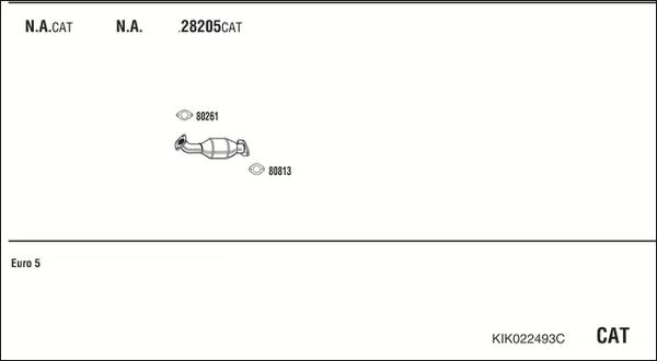 Fonos KIK022493C - Izplūdes gāzu sistēma autodraugiem.lv