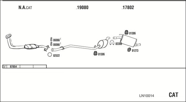 Fonos LN10014 - Izplūdes gāzu sistēma autodraugiem.lv