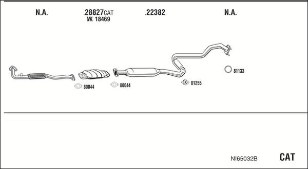 Fonos NI65032B - Izplūdes gāzu sistēma autodraugiem.lv